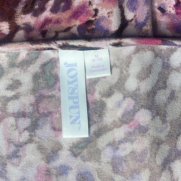 Joyspun Pink Snakeskin Robe (Small/Medium) With Pajama Nightgown Set (Med 8/10) - Picture 4 of 5